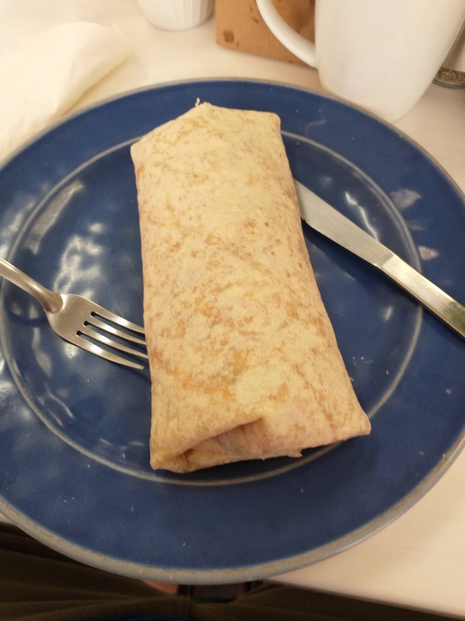 Breakfast Burrito w Chorizo